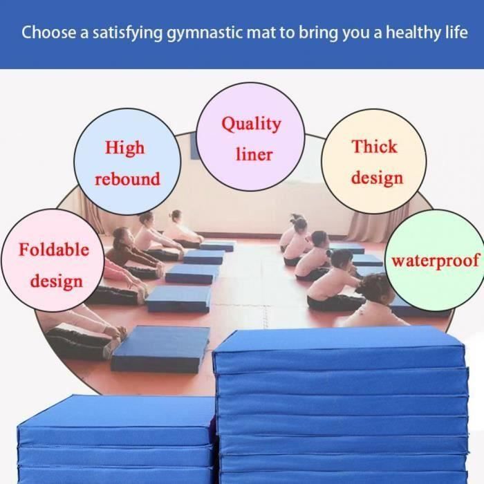 Épais panneau pliant antidérapant yoga fitness Pad mat Tapis De Sol Fitness Yoga Tri Pad-CY