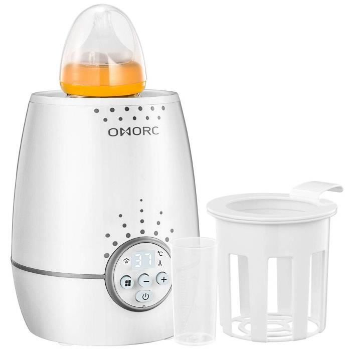 OMORC Chauffe-Biberon Digital Maison, 500W Haute Puissance, Mode de Chauffage Rapide et Mode de Température Constante, Protection