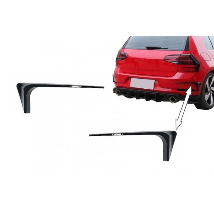 Couvre feu arrière Pare-chocs Splitters Trims brouillard pour VW Golf 7.5 17-19