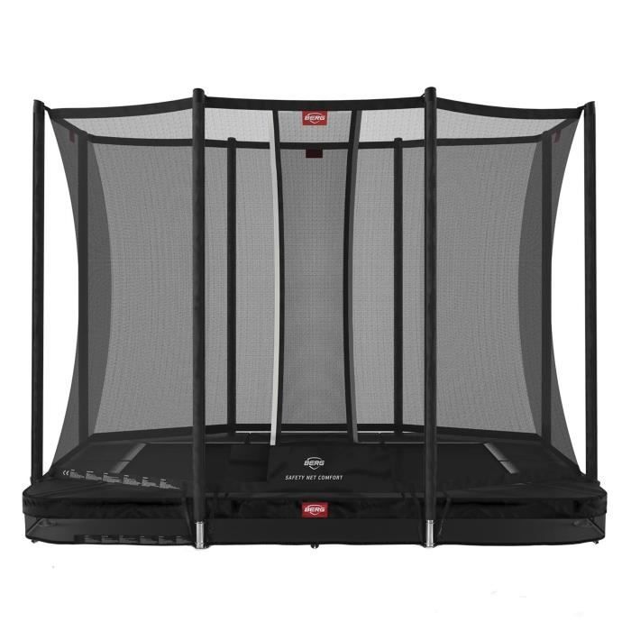 Berg - 32.23.62.41 - BERG Ultim Favorit trampoline InGround 280 cm black+ Safety Net Comfort