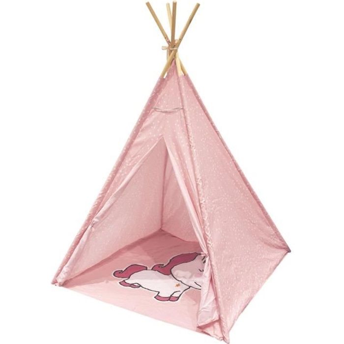 Tipi enfant Licorne Rose The Home Deco Factory