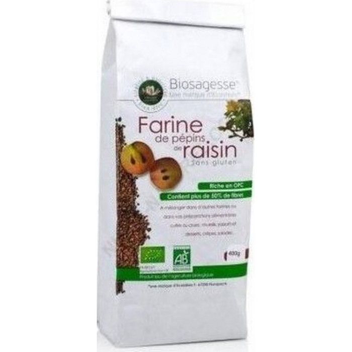 Farine de pépins de raisin BIO - sachet 400 g