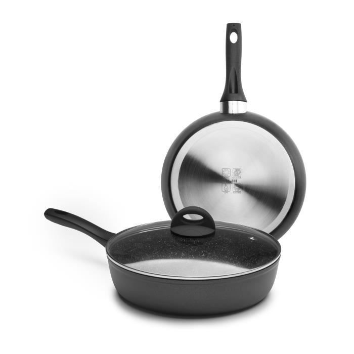 SAUTEUSE AVEC COUVERCLE NATURA 24 CM
