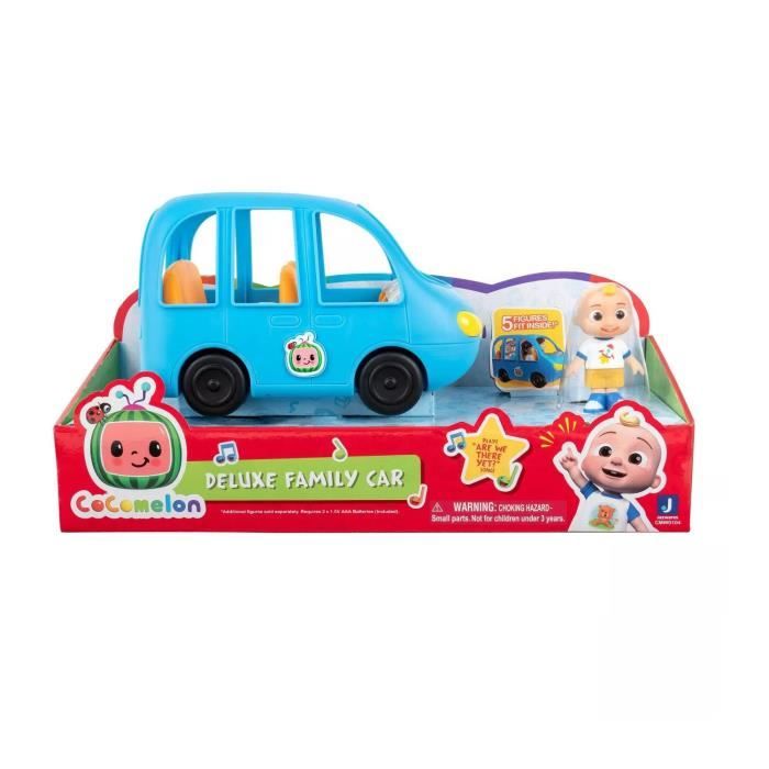 CoComelon Voiture familiale de luxe avec figurine JJ - joue divers sons et mélodies