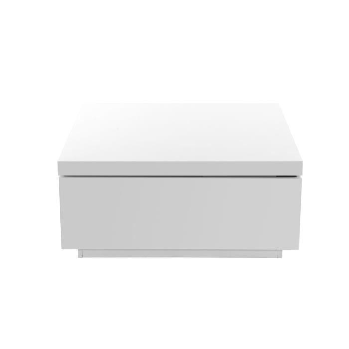 Miliboo - Table basse design laquée blanc JANA