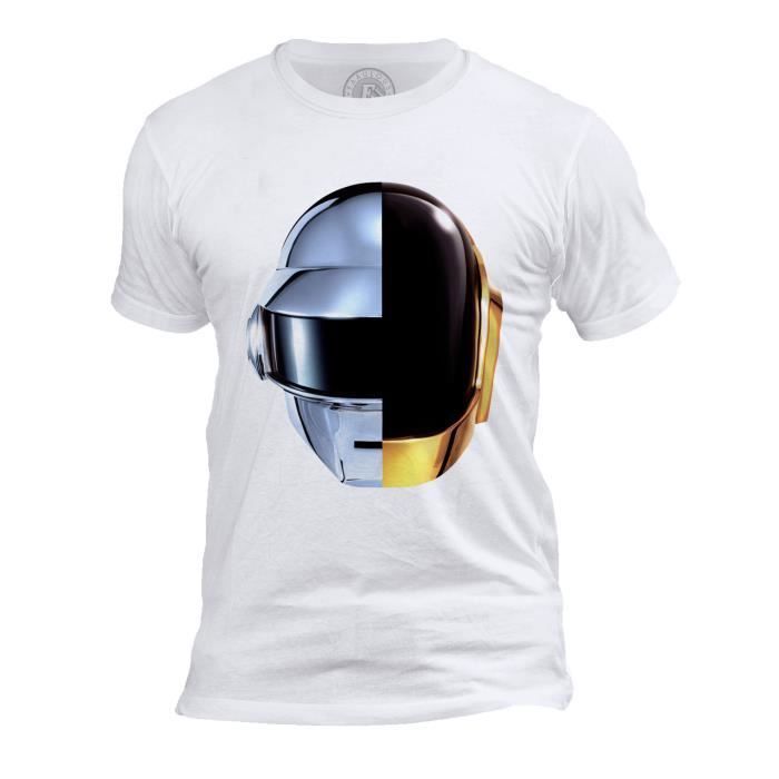 T-shirt Homme Col Rond Daft Punk Casques Robot RAM French Touch Electro