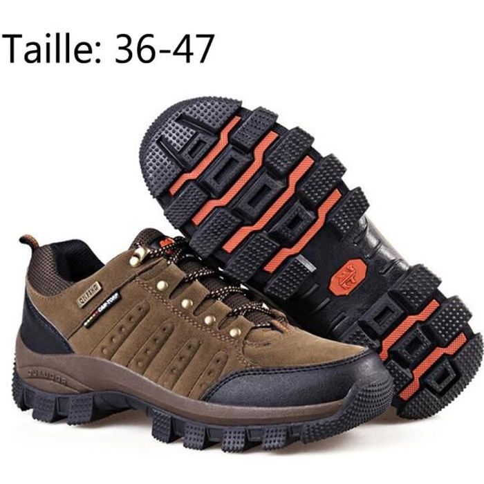 Chaussure Homme Femme Mixte Randonnée Marche Voyage Imperméable Confort Grande taille