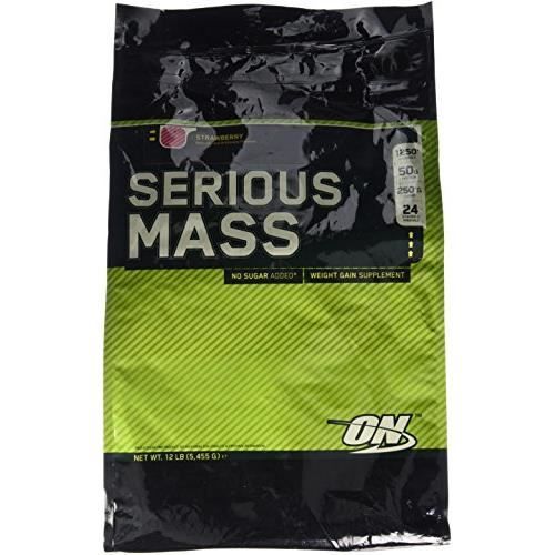 Optimum Nutrition Prise de Poids Serious Mass Fraise 5454 g