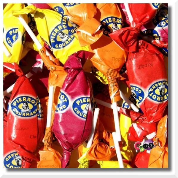 PIERROT GOURMAND Sucettes Fruits x 125