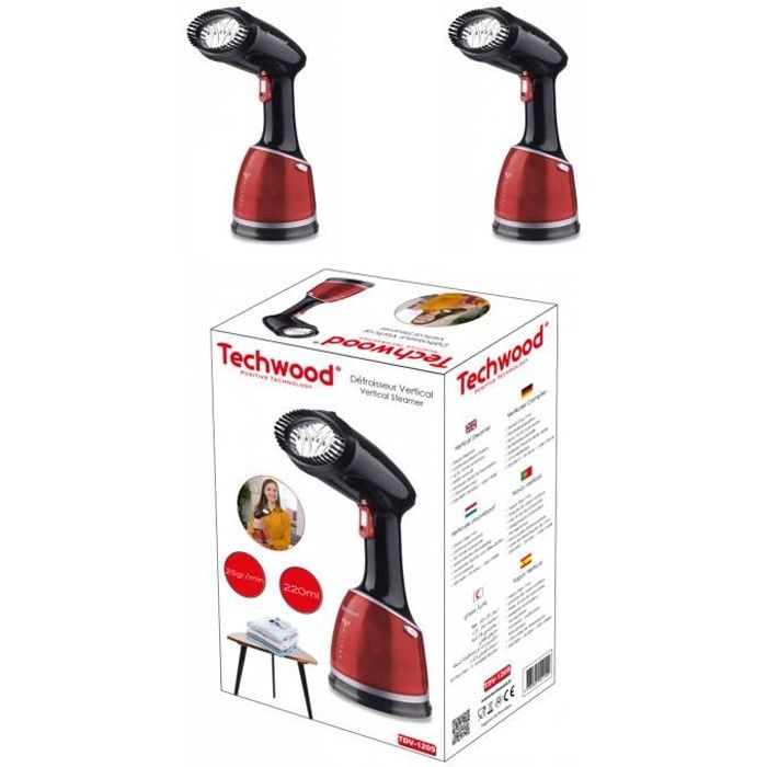 défroisseur à main horizontal Défroisseur vapeur à main Vertical - débit vapeur 25g/min - 1700w Plus besoin de planche à repasser