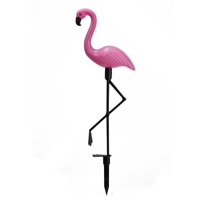 Lampe flamant rose solaire- Lot de 3