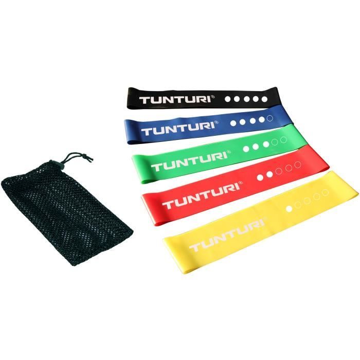TUNTURI Set de Mini Bandes de Résistance 5pcs