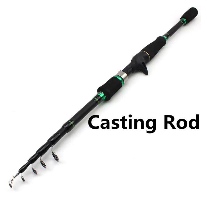 Canne à Pêche Télescopique Portable En Fibre De Carbone - Test Et Avis