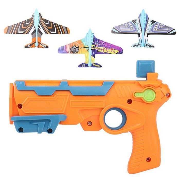 Jouet d'avion en mousse LED pour enfants, avion planeur à catapulte, jouet lance Jouet d'avion en mousse LED pour enfants, avion planeur à catapulte, jouet lance