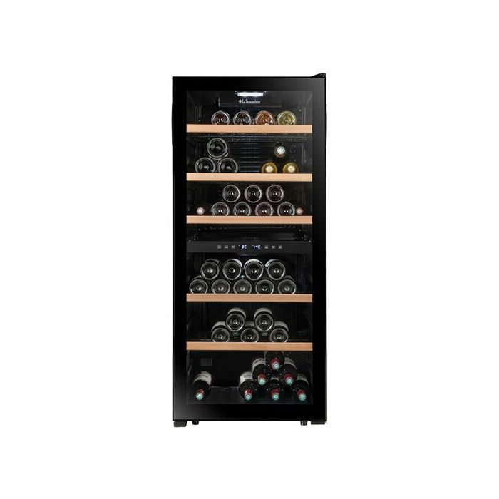 Cave de mise à température double zone La Sommelière LS102DZBLACK