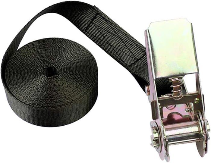 Sangle D'Arrimage à Cliquet 1 à 10m - 843 Kg, Boucle Métal, 6 Couleurs - Sangle Très Résistante Pour Transport Et Bricolage