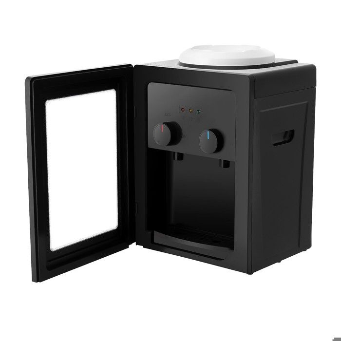 Distributeur deau électrique 550 W - Fontaine à eau chaude et froide- Avec porte anti-poussière et double bec -Pour bureau table