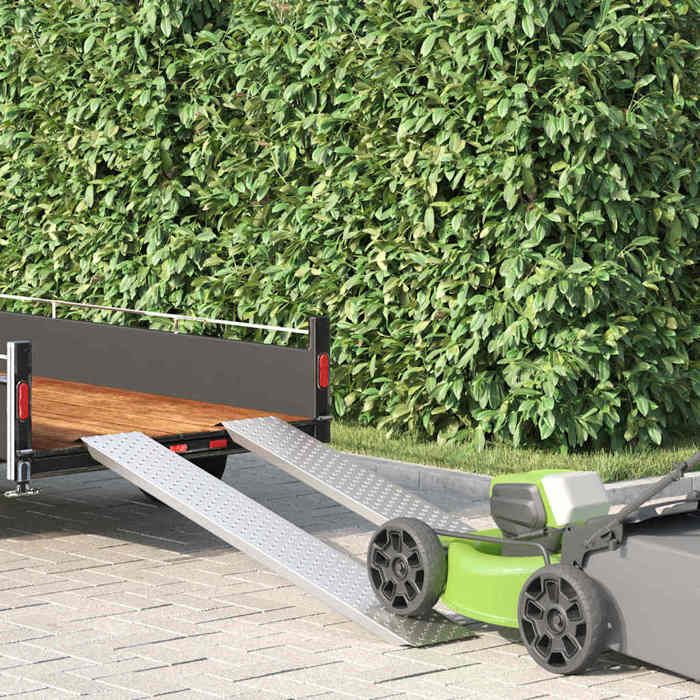 ABI Ramp de Chargement Argent 159 x 23 x 5 cm Acier galvanisé ...