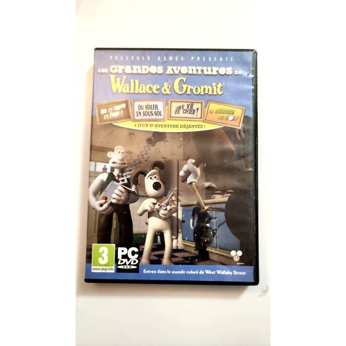Telltale Games Jeu PC Dvd-Rom : Les Grandes Aventures De Wallace & Gromit (Telltale Games) - 4 Jeux Daventure