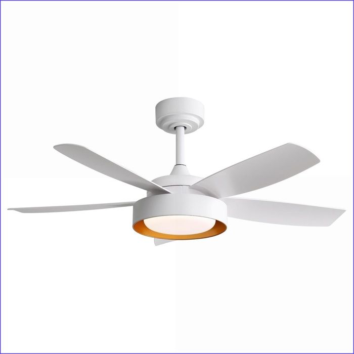 Ventilateur de Plafond - 42 Pouces LED avec Télécommande - Moteur DC Réversible - Blanc - Beverlyachorn