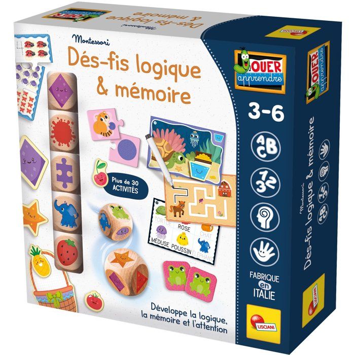 Jeu Éducatif Lisciani Giochi Jouer Apprendre – Logique et Mémoire Montessori 3-6 ans - vue 4