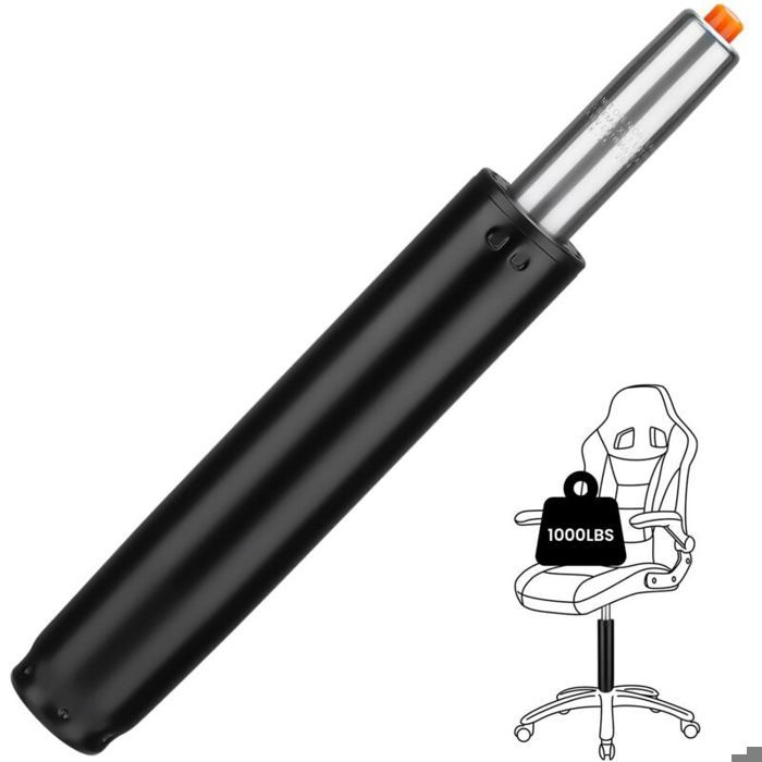 Vérin gaz pour chaise class 4 noir - Piston 1000 LBS (450kg) longueur 300-450mm pour bureau/gaming