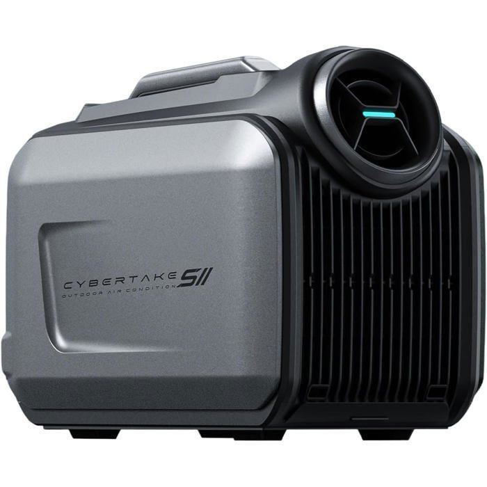 Climatiseur Portable Cybertake S2 Pro 5100BTU/6100BTU 8H Autonomie 48V DC 12-24V Voiture 100-240V Secteur Camping Tente Van