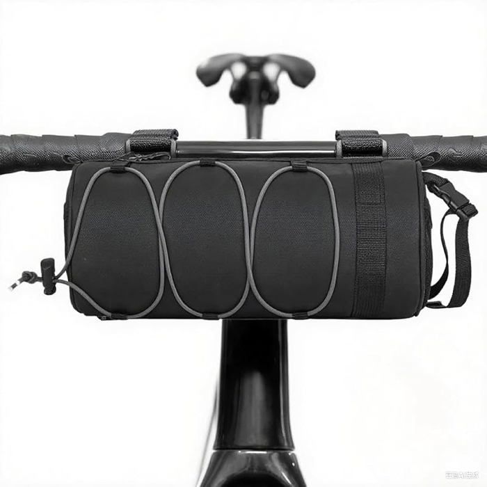 Sacoche Velo Sacoche de Guidon Vélo Sac Trotinette Electrique Sac de Panier de Vélo Étanche avec Bandoulière (Grey) Grey