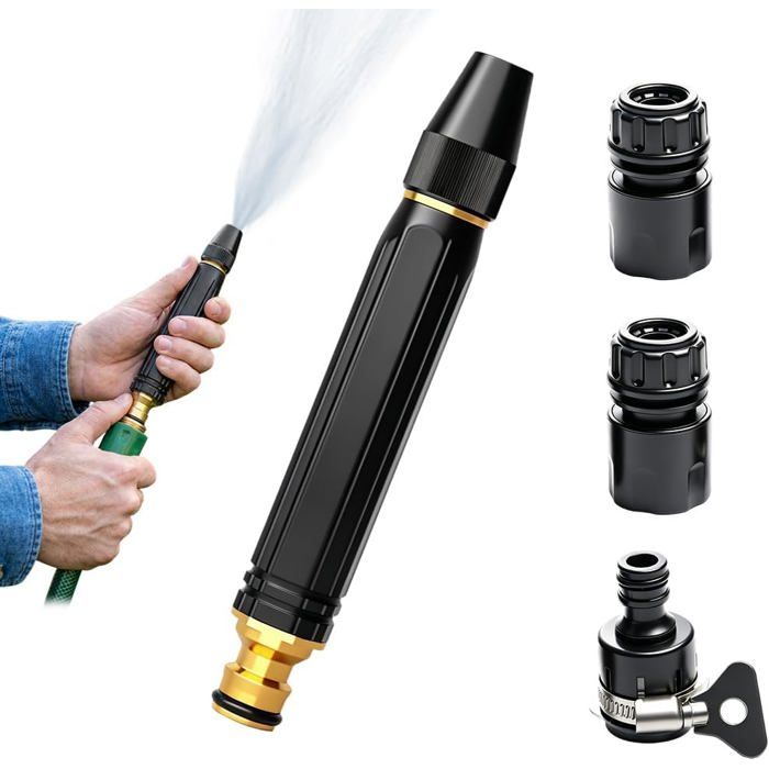 Heavy Duty Adjustable Twist Hose Nozzle Jet Nozzle High Pressure Powerful Cleaning Spray Evenly Jet Nozzle for Outdoor Cleaning Heavy Duty Adjustable Twist Hose Nozzle Jet Nozzle High Pressure Powerful Cleaning Spray Evenly Jet Nozzle for Outdoor Cleaning