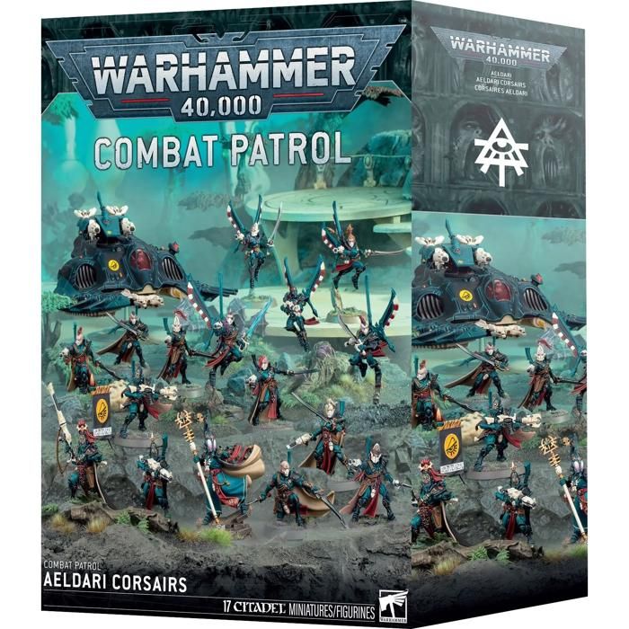 Boîte darmée - GAMES WORKSHOP - Patrouille Aeldari Corsaires - Warhammer 40k - Noir - Accessoire figurines