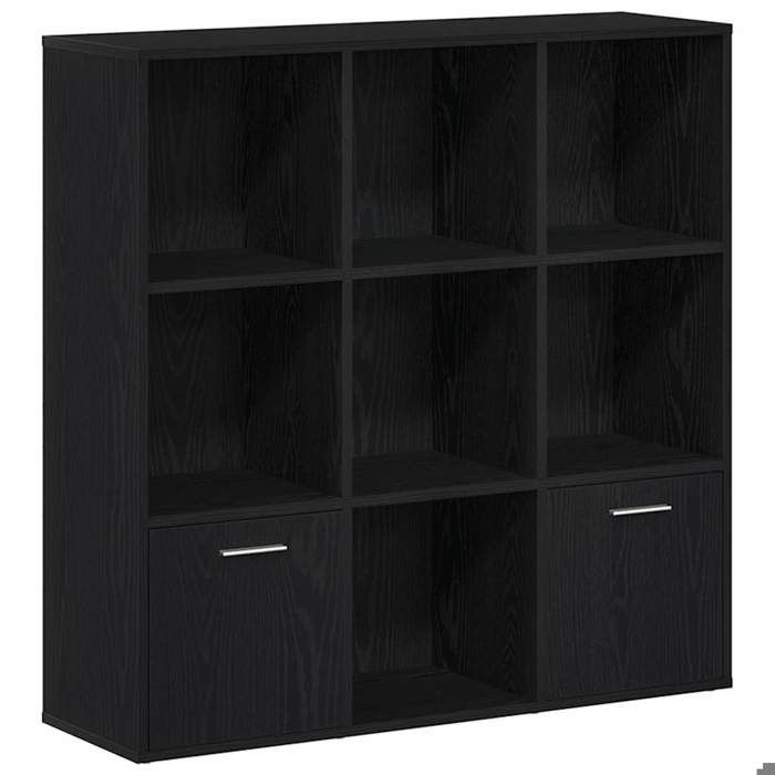 Étagère bibliothèque - Bibliothèque - vidaXL - bois dingénierie - chêne noir - 98 x 29 x 975 cm - 2 portes 6502153