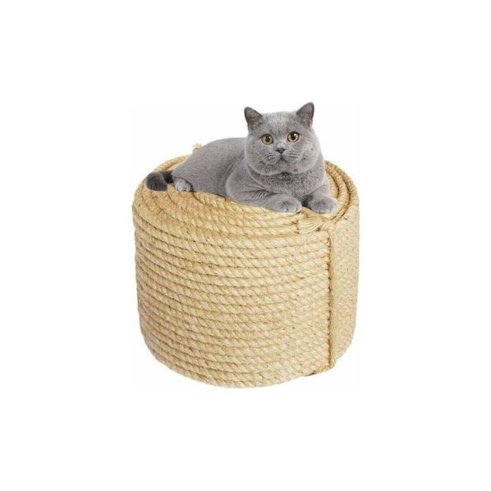 Corde en jute 6mm 10m – Durable pour griffoirs chats – Non toxique – Idéale pour décoration et projets artisanaux - 6mm10m