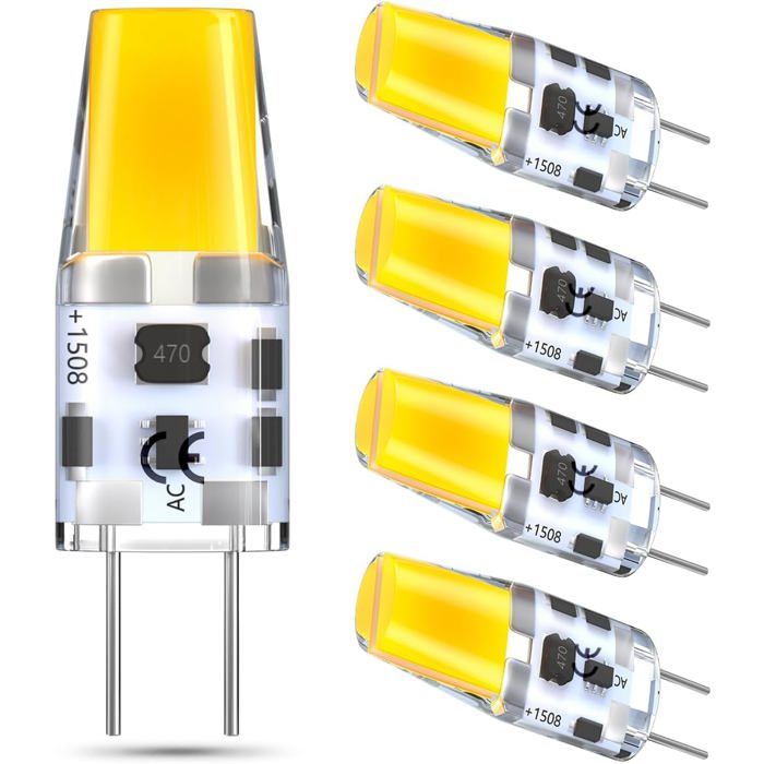 Ampoules À Led G6.35/Gy6.35 3W Ac/Dc 12V Blanc Chaud 3000K Bi-Pin Jc Type Ampoule À Capsule Remplacement De LAmpoule Halogè[IN69]