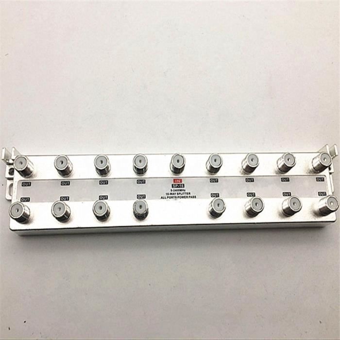 Amplificateur De Signal TV Câble 30 DB - 1 Entrée, 8 Sorties - Pour TV Numérique/analogique, Compatible Ordinateur
