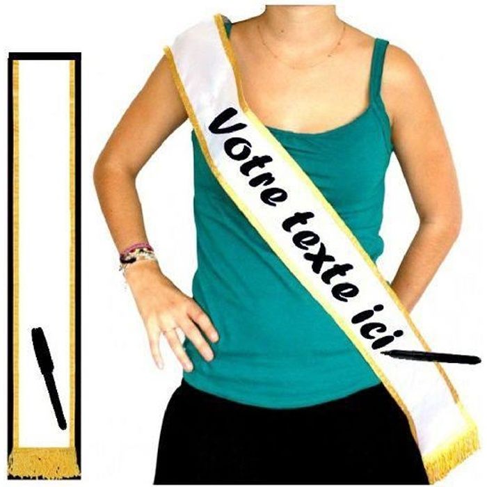 Echarpe Miss Personnalisable Cdiscount Echarpe Miss Personnalisable Cdiscount