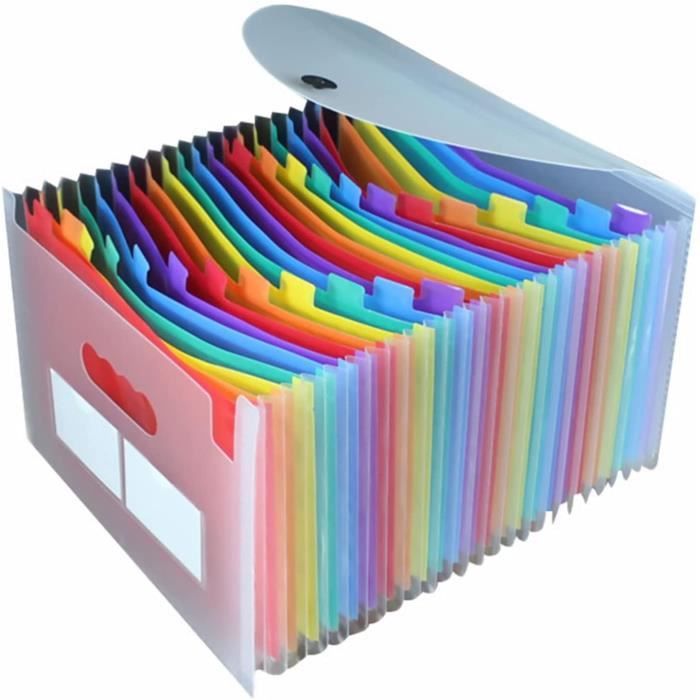 Organiseur De Documents Portable Multicouches – Trieur Suspendu Pliable 94x36 Cm