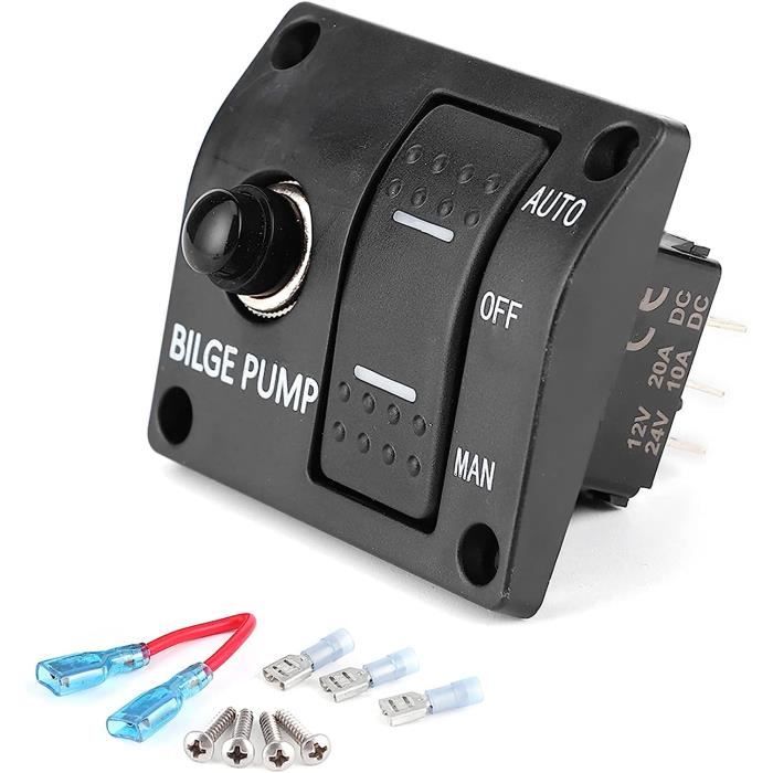 Interrupteur Voiture 12V - Pour Feux Antibrouillard, éclairage Supplémentaire, Idéal Voiture/camion/bateau