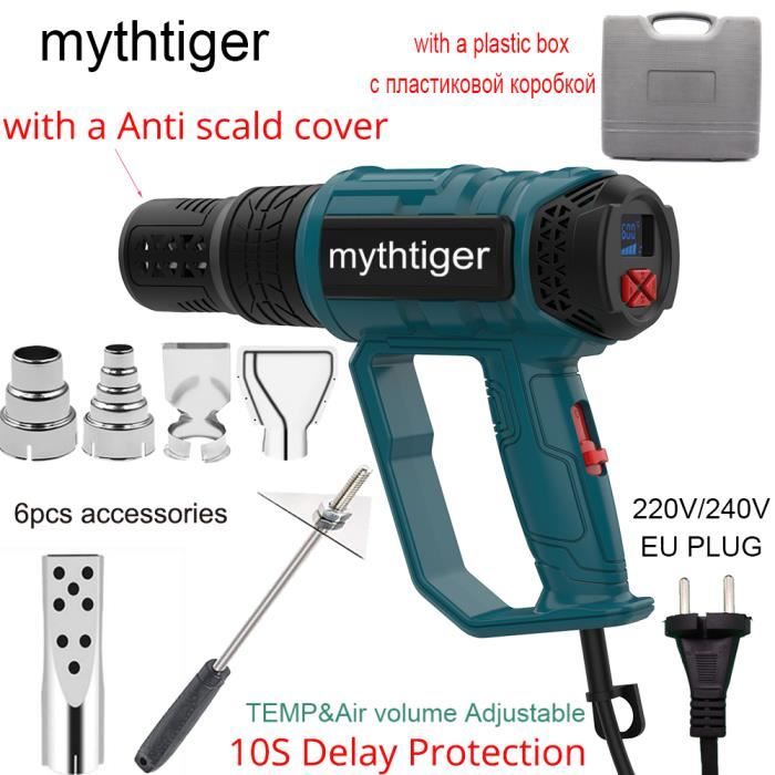 Pistolet à Air chaud électronique 220 degrés, 450 V, 450W, avec écran LCD, réglable, Station de