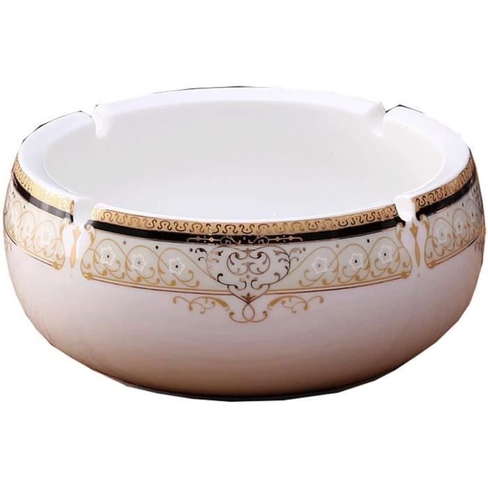 Cendrier Décoratif Vintage Avec Couvercle – Métal, Style Rétro, Pour Intérieur/extérieur, Salon, Terrasse, Idée Cadeau Homme