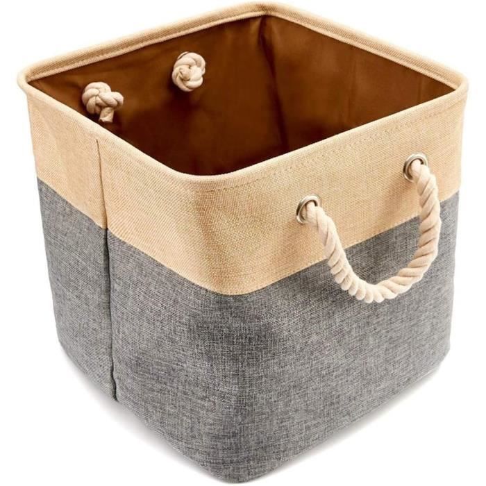 HOMCOM Panier à linge double pliable 80 L corbeille à linge sale avec couvercle, poignées rainurées, noir | France