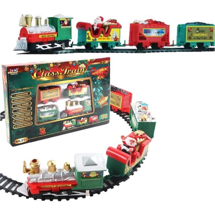 Train électrique de NoëlTrain Electrique Dessous de Sapin Train avec