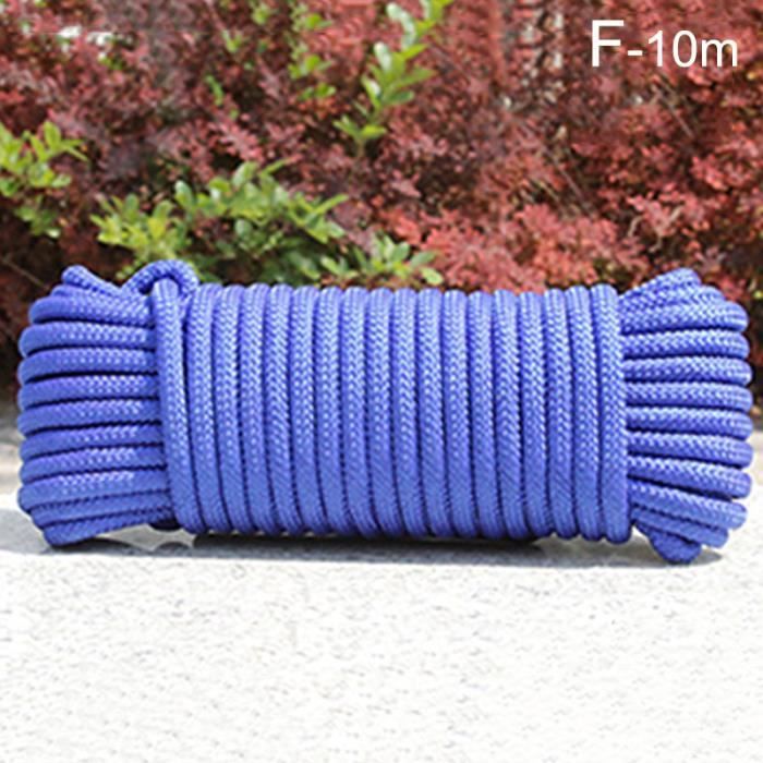 Fil à Linge Extérieur 30m Corde Acier Noyau PVC – Étendoir Linge Balcon Jardin Ultra Résistant Déchirure, Multipurpose Camping Voyage