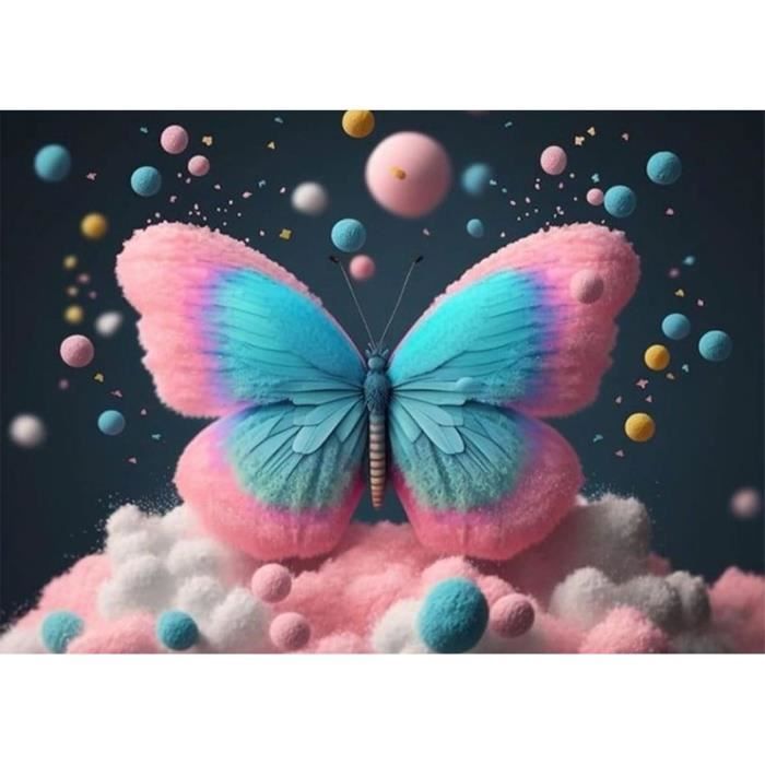 Kit Diamant Art Papillon Ysister - 8 Pièces, Autocollants Diamant Pour Déco Jardin