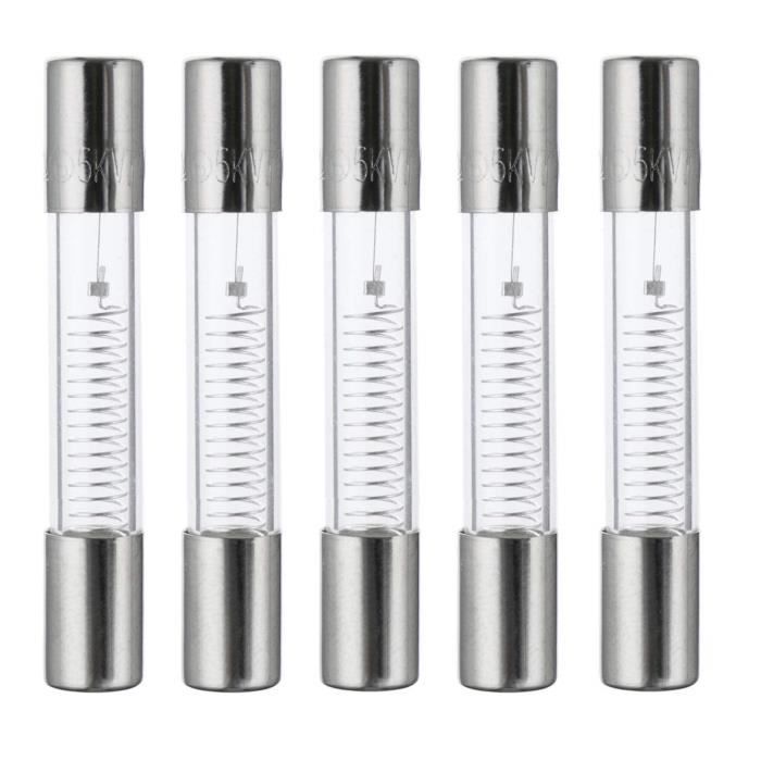 5 Fusibles Haute Tension 0,9A 5KV Pour Four à Micro-ondes - 6x40 Mm - Soufflage Rapide