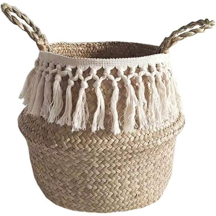 Panier De Rangement En Osier Tressé - Corbeille Déco Mignonne
