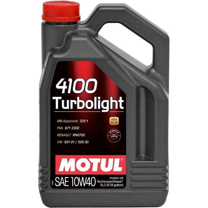 MOTUL HUILE 4100 TURB 10W40 5L[478] - Cdiscount Auto