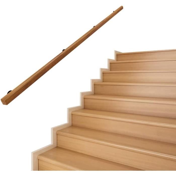 Main Courante-Kit Complet, Main Courante D'escalier En Bois Massif