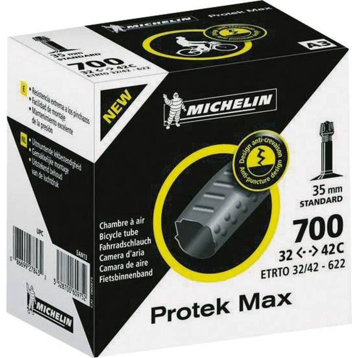 Chambre à air Michelin Protek Max (A3) - 700x35/47C 32/42-622/635 Schrader 35 mm
