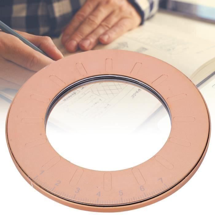 Règle de Dessin de Cercle DIY Rotatif Multifonctionnel Scolaires(Or ...