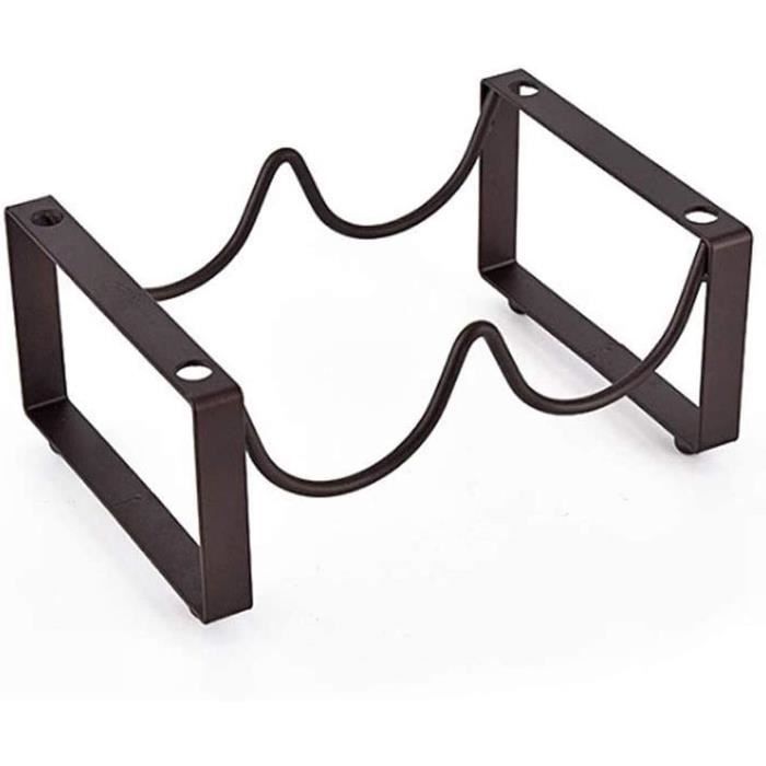 Porte-Bouteilles En Fer Pour 9 Bouteilles - Support à Vin 3 Niveaux, Design Nid D'Abeille